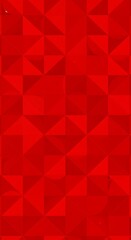 Crimson Geometric Depth: Intense Red 3D Render