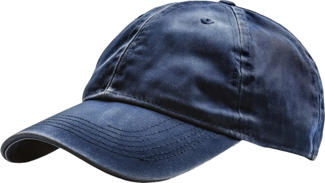 Distressed Denim Baseball Cap