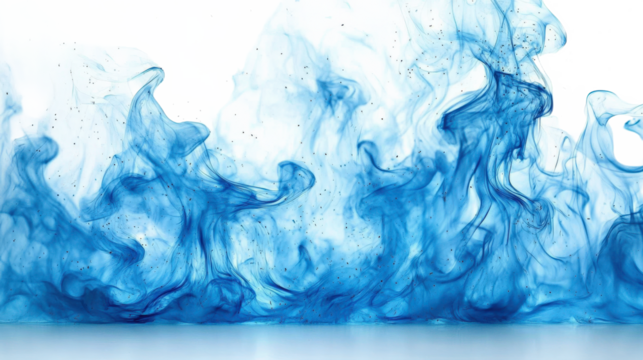 Abstract Blue Liquid Diffusion Pattern