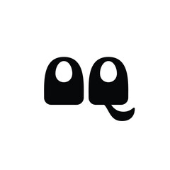 OQ monogram logo design letter text name symbol monochrome logotype alphabet character simple logo