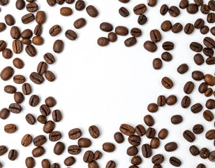 Obraz premium コーヒー豆 背景素材