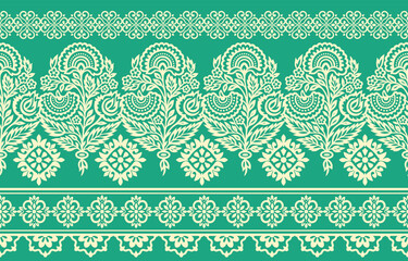 Ethnic Motifs Ikat floral paisley embroidery floral. ikat Saree Sarong oriental pattern traditional.Ikat embroidery style abstract embroidery design for texture,fabric,clothing,wrapping,decoration