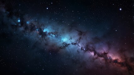 Vibrant Milky Way Galaxy with Starry Night Sky, Cosmic Nebulae, and Deep Space Glow – Ideal for Astronomy, Astrophotography, and Space-Themed Creative Designs