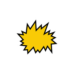 Blank bubble speech comic design