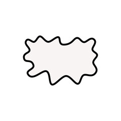 Blank bubble speech comic design