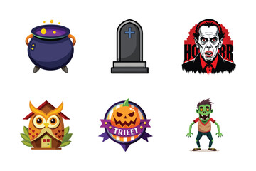 Set Halloween Icons