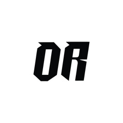 OR monogram logo design letter text name symbol monochrome logotype alphabet character simple logo