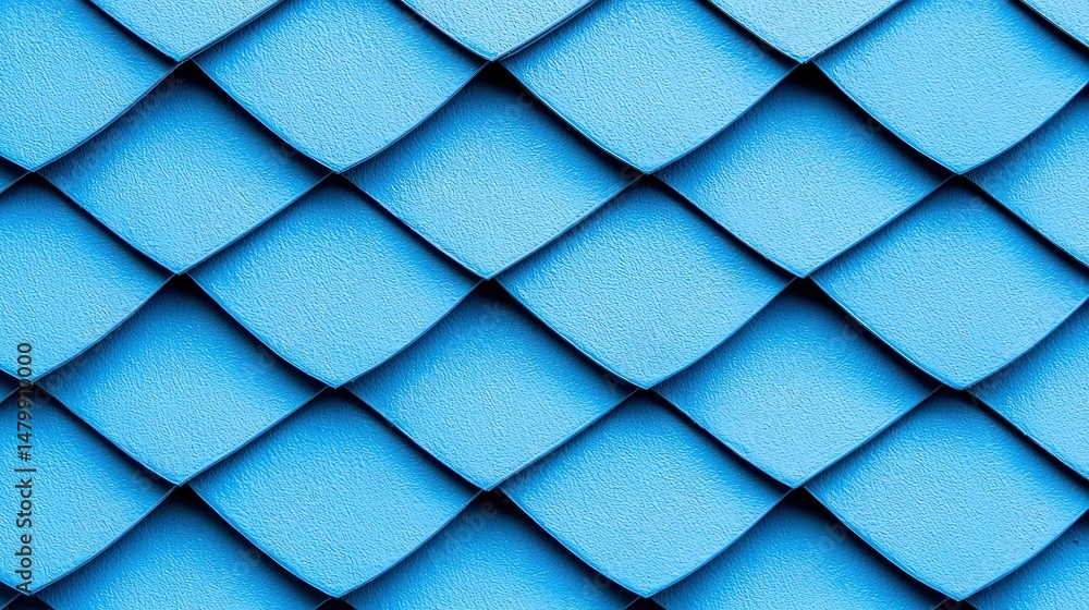 Poster intricate overlapping roof shingles, showcasing a rhythmic texture and detailed pattern, illuminatin