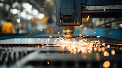 Industrial Laser Cutting Machine in Action: Precision Metalwork