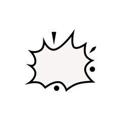 Blank bubble speech comic design