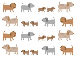 犬のシームレスパターン　A-1