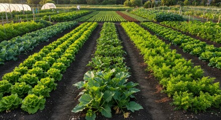 Rows of vegetables in a garden (1)