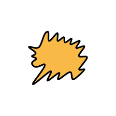 Blank bubble speech comic design