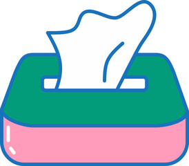 Colorful Flat Skincare Icon With Creams Bottles Tubes Jars and Face Masks in Modern Purple Blue and Green Palette for Beauty Packaging and Self Care Designs