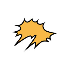 Blank bubble speech comic design