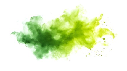 Abstract display of vibrant green and yellow hues.