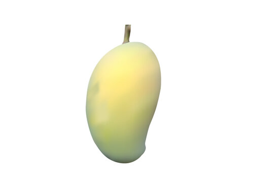 recommend clip art: Ripe Green-Yellow Mature Mango Vector Illustration