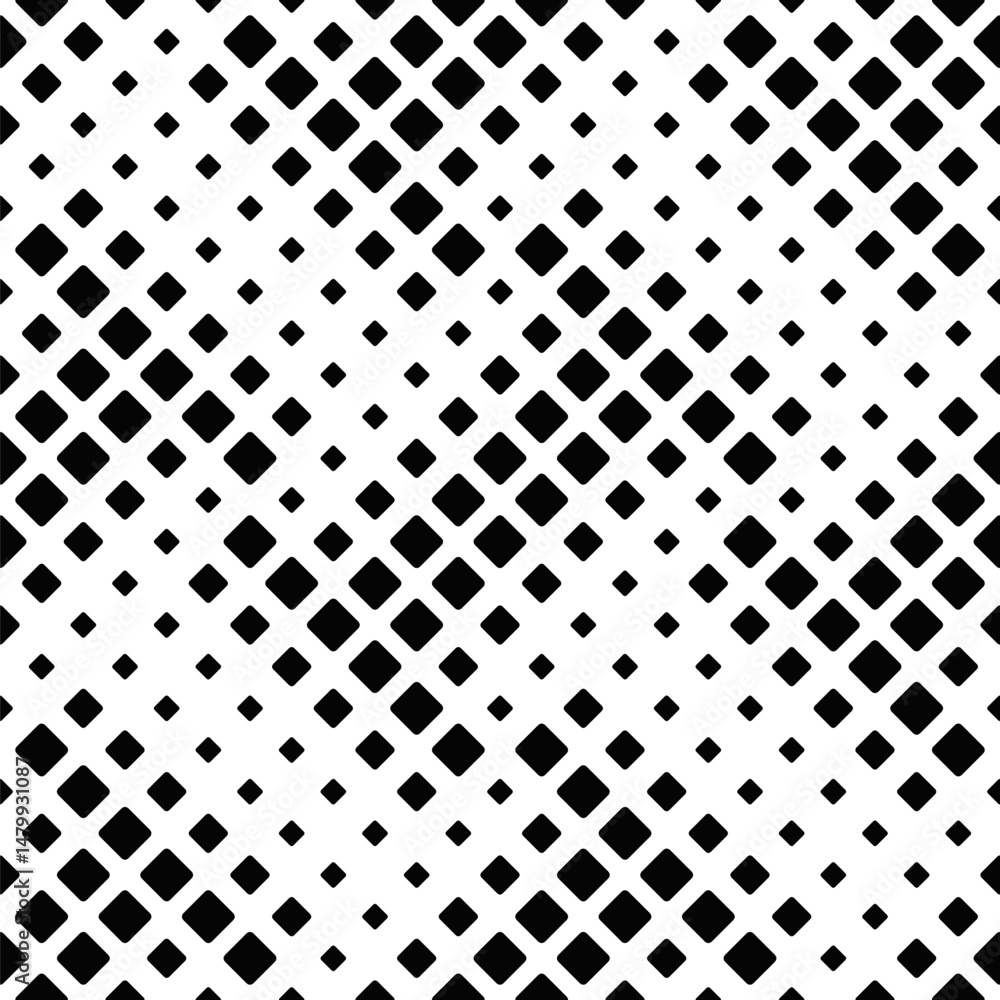 Poster black and white abstract geometrical square pattern background design