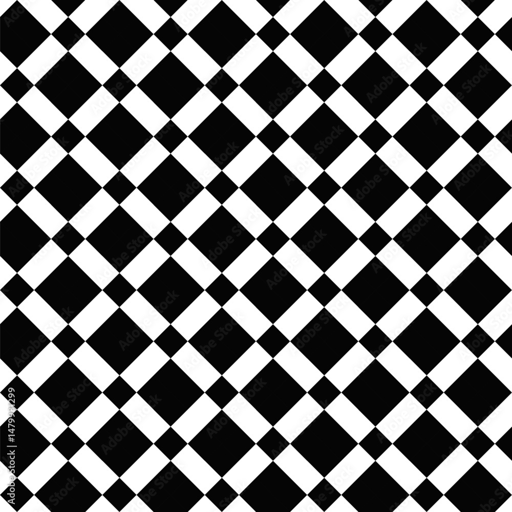Aufkleber diagonal abstract seamless black and white pattern background design