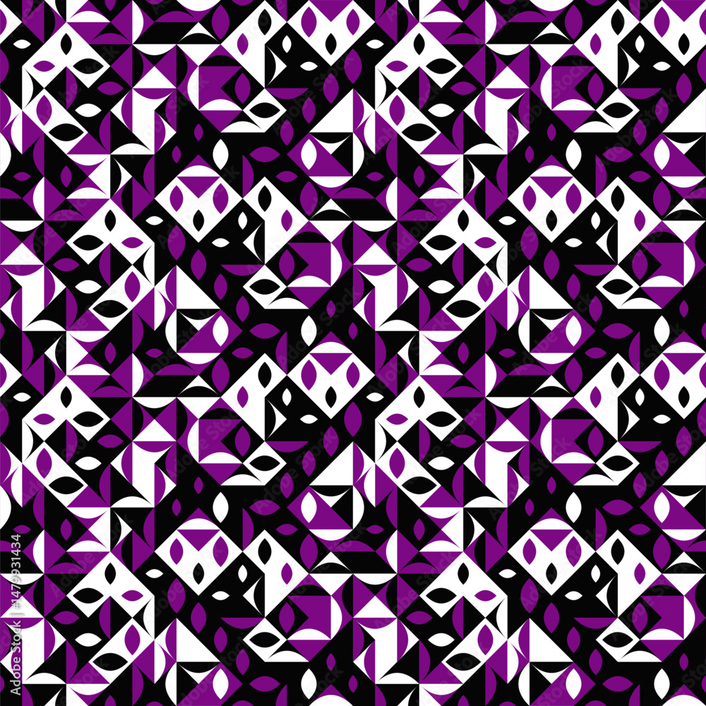 Poster seamless geometrical diagonal mosaic pattern background