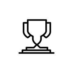 Trophy cup champion award logo design