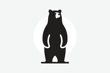 silhouette of bear