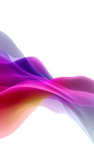Abstract colorful wave of smoke or cloth or flow. 