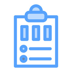 report data icon blue