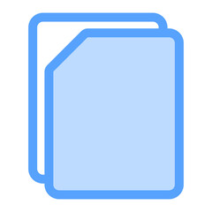 empty file icon blue