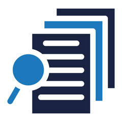 report document icon blue