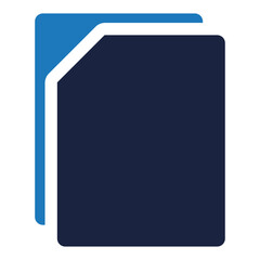 empty file icon blue