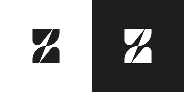 Letter Z Lightning or Electric Logo Design