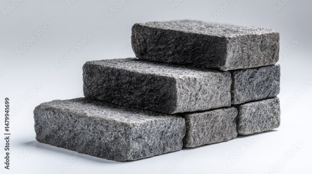 Poster a stack of rocks balanced steadily on top of each other representing strength, stability, and the co