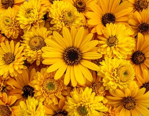 黄色の花　背景