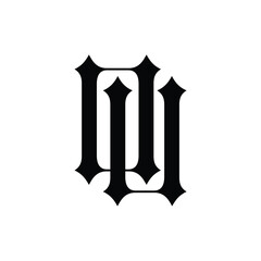 OU monogram logo design letter text name symbol monochrome logotype alphabet character simple logo