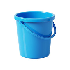 blue plastic bucket