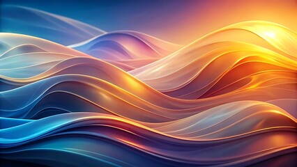 Obraz premium Vibrant abstract fractal art wallpaper design with colorful motion waves and dynamic light effects