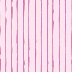 Abstract monochrome pink rough inky pinstripes seamless pattern. For wallpaper, textures and fabric