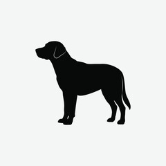 Fototapeta premium Discover a wide range of high-quality Labrador Retriever silhouettes and dog silhouette designs. Perfect for crafts, prints, and creative projects.