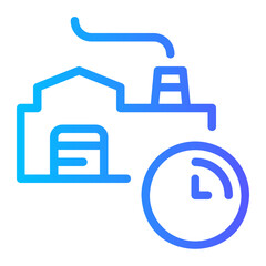 factory gradient icon
