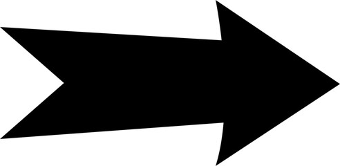 Arrows icon in flat Arrow sign isolated on transparent background