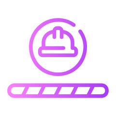 under construction gradient icon
