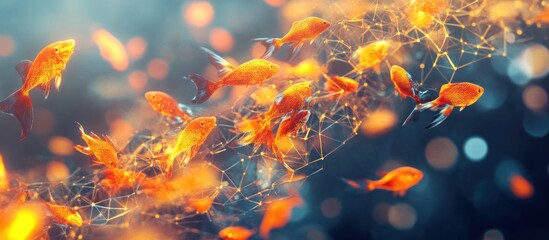 Goldfish in a digital network