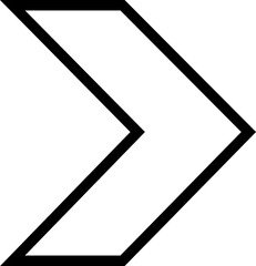 Arrows icon in line Arrow sign isolated on transparent background