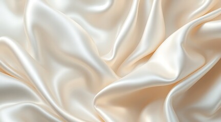 Fototapeta premium Soft Cream Silk Fabric Texture