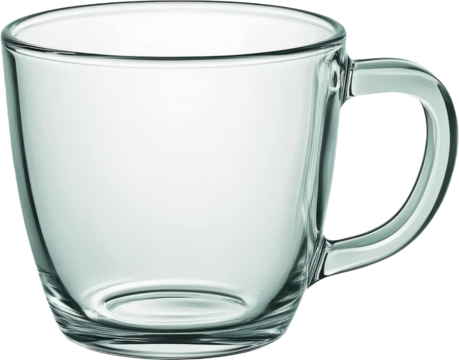 Clear Glass Mug with Handle