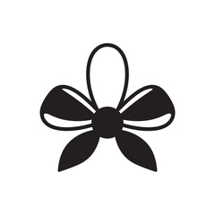 Brooch Silhouette – Black Vector Clipart Design on White Background