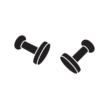 black cufflinks on white background clip art preview