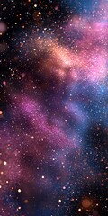 Naklejka premium Stunning Cosmic Background With Colorful Nebula Effects