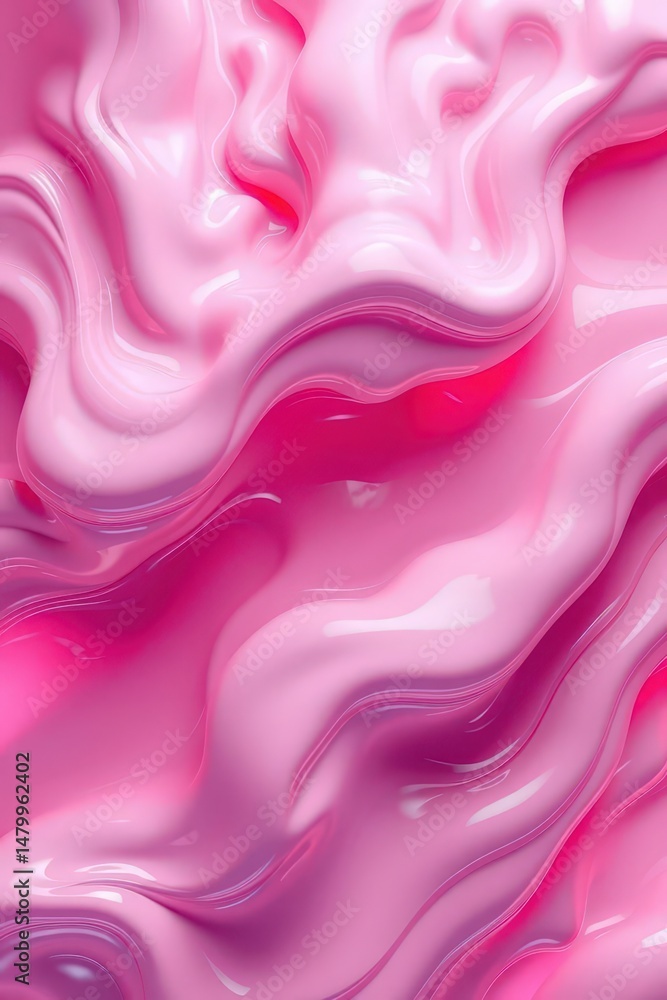 Poster whimsical swirls of pink create a dreamy and engaging texture filled with fluid motion and vibrant e
